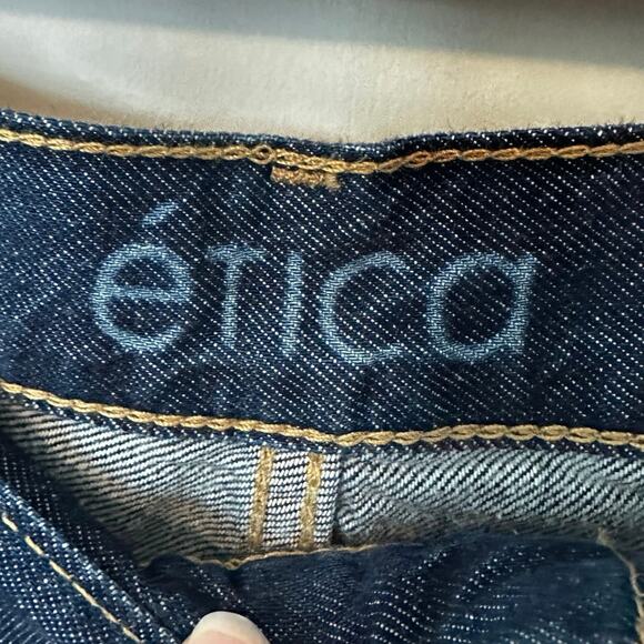 Anthropologie ETICA Jeans MATIS ULTRA WIDE LEG KAAN Size 31 NEW - Picture 7 of 8